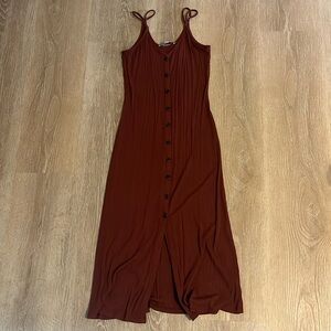 Loft xs midi ribbed dress